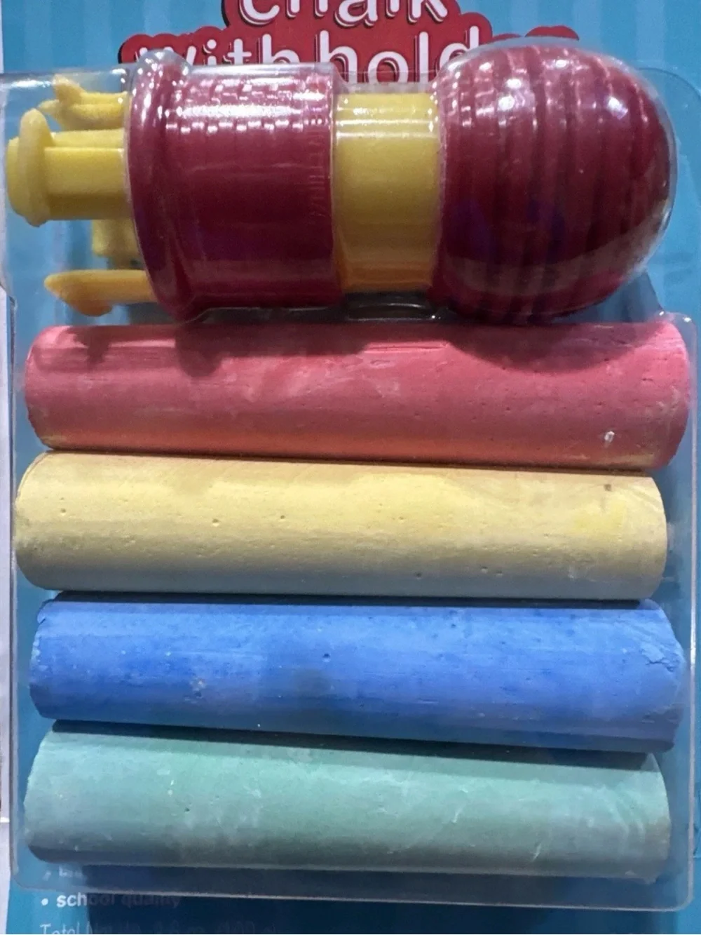 Chalk with Holder Kids Sidewalk Chalk Set - Multicolor (D)